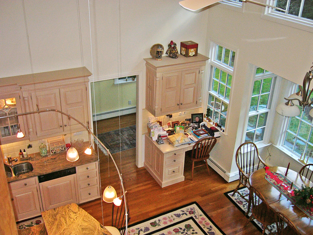 birds eye view of kitchen