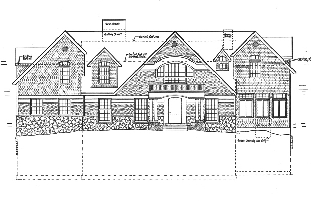 drawing of front of home